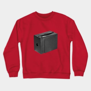 Vintage 1930s Box Camera in B&W Crewneck Sweatshirt